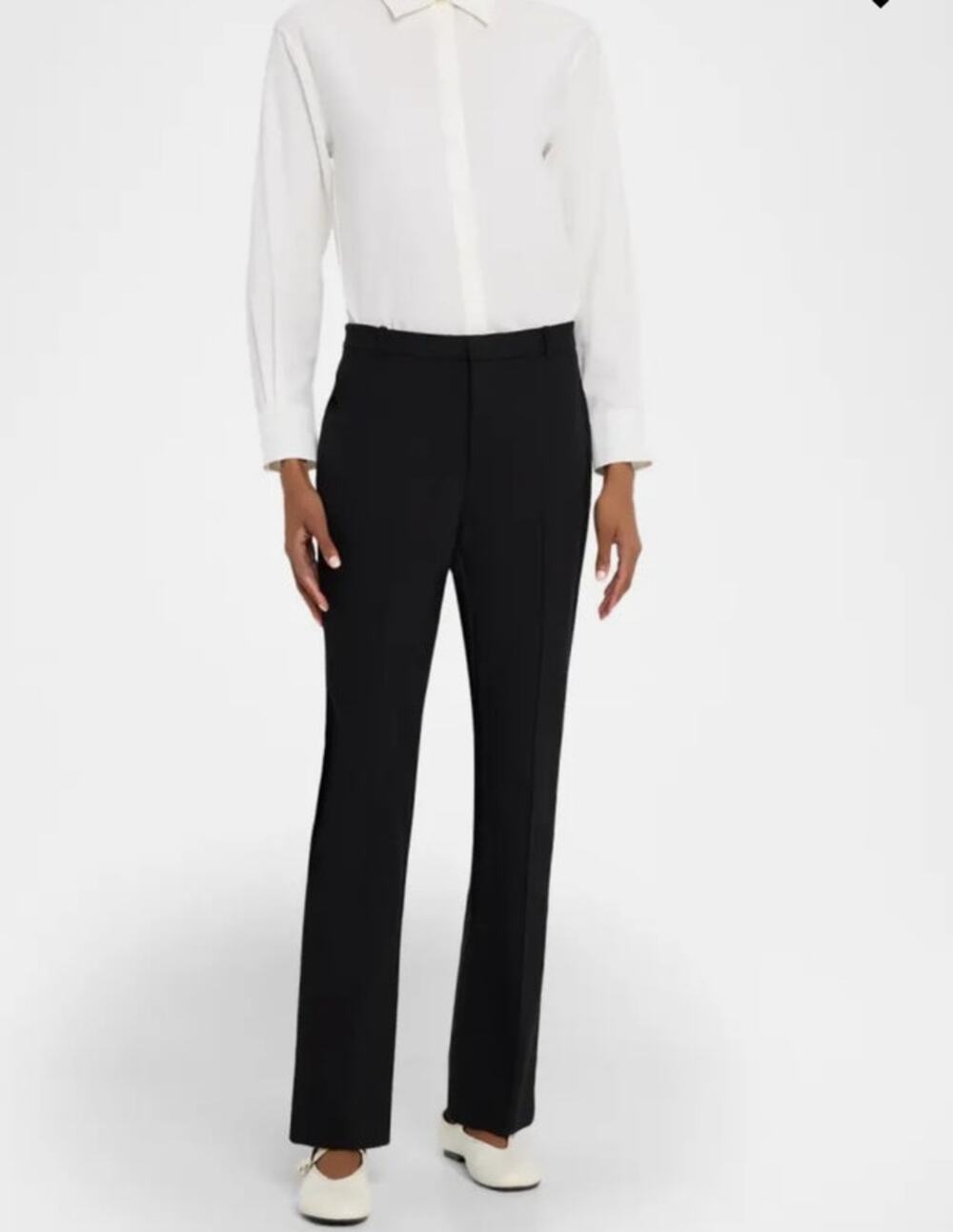 Vince Italian Cotton-Blend Minimalist Slim Pants Size Small